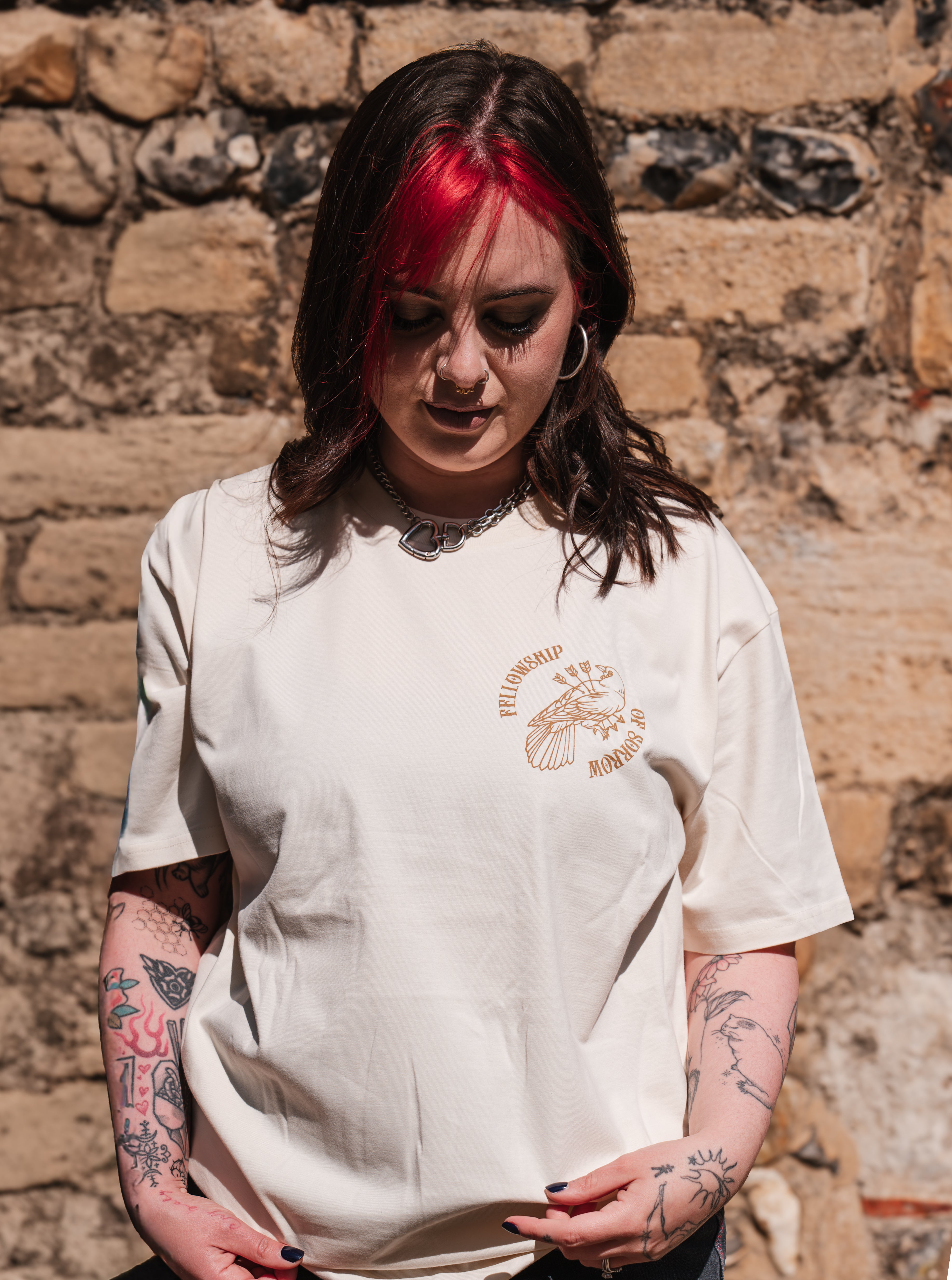 Femina Bellator Tee - Bone
